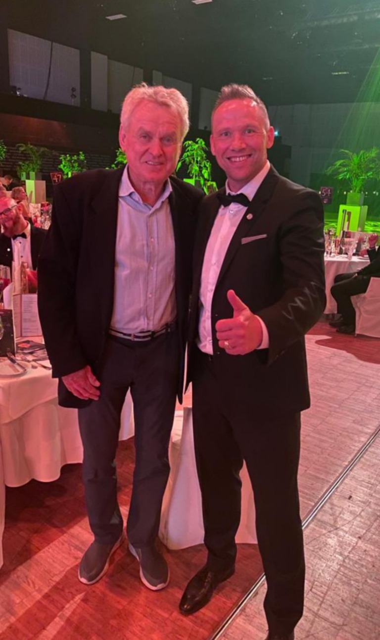 Heike Spaarschuh und Sepp Maier